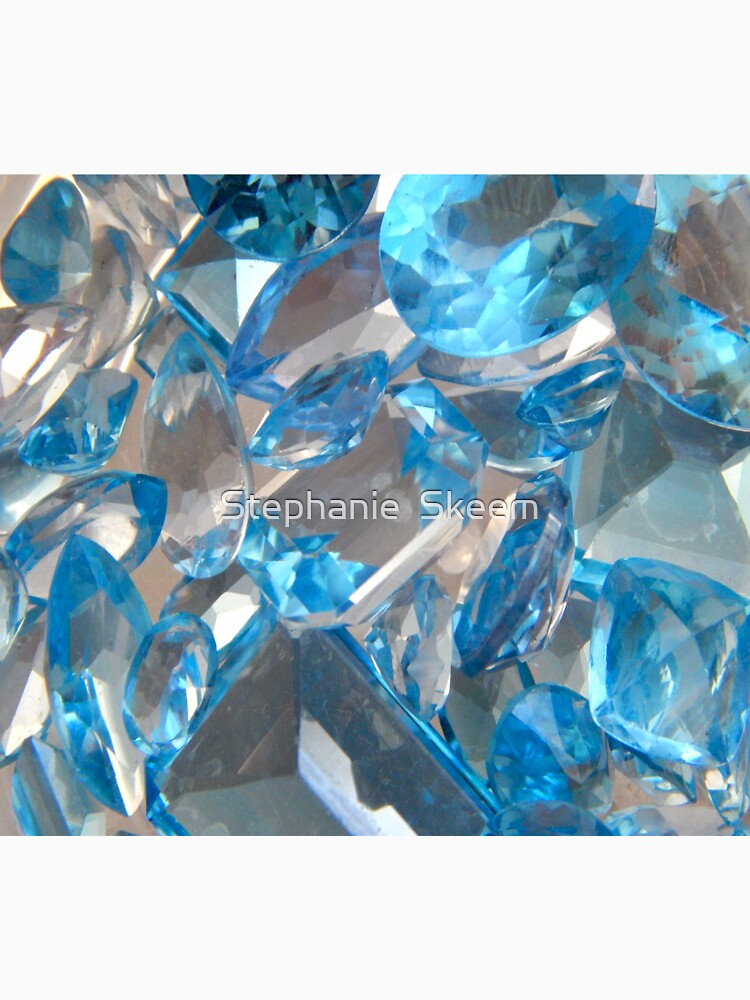 blue gemstone by Stephanie  Skeem