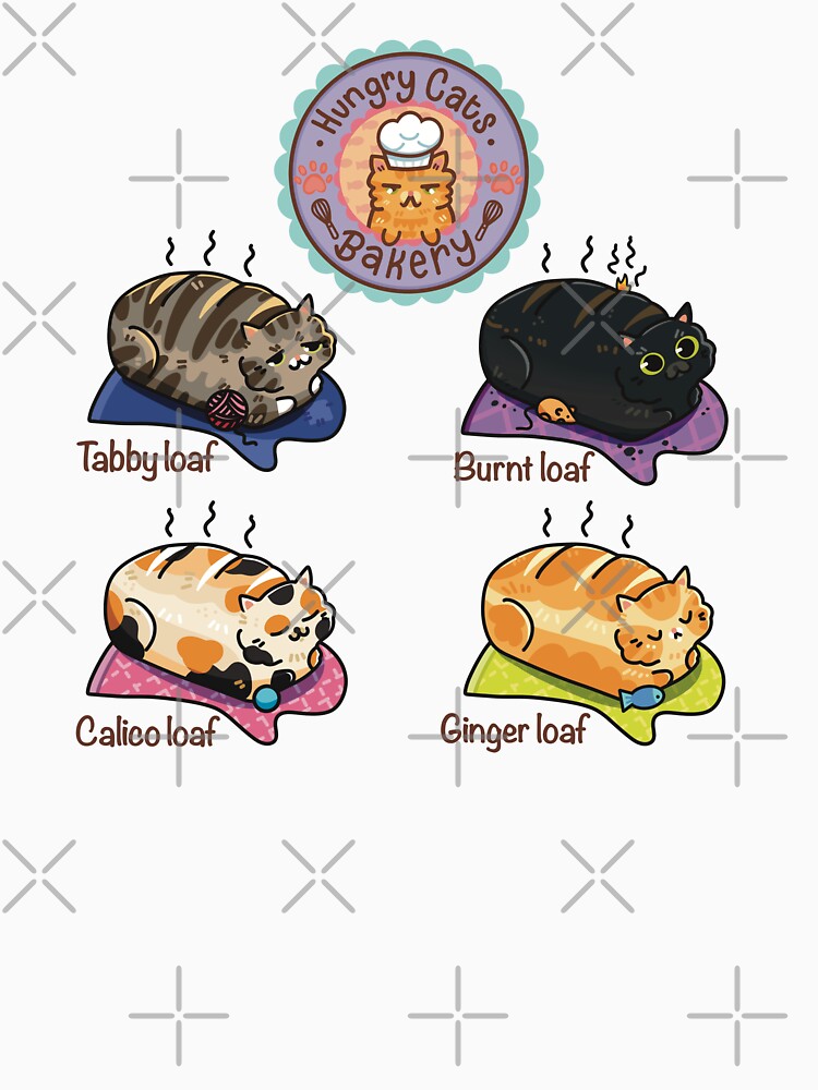 Cat loaf lineup by Bitrandomation