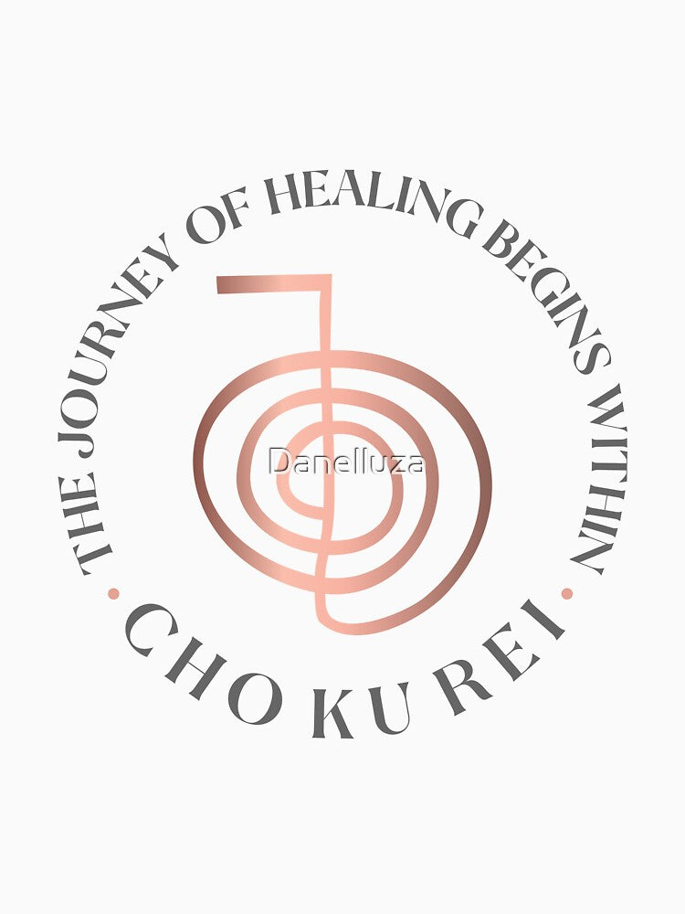 The Journey of Healing Begins Within - Reiki Symbol Chu Ku Rei Art by Danelluza