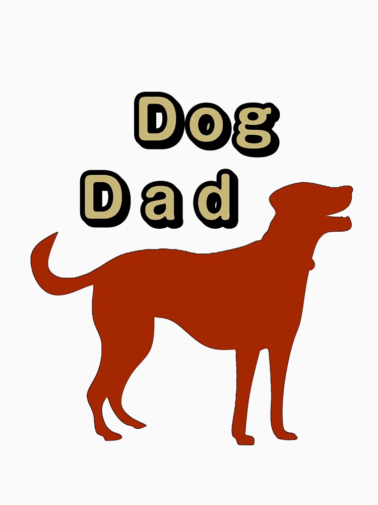 Dog Dad Silhouette – Proud Pet Dad Minimal Design by Cutesthetik