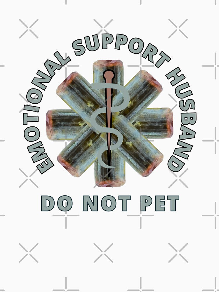 Emotional Support Husband Do Not Pet Tourmaline Powered Design by ArtDesignTp