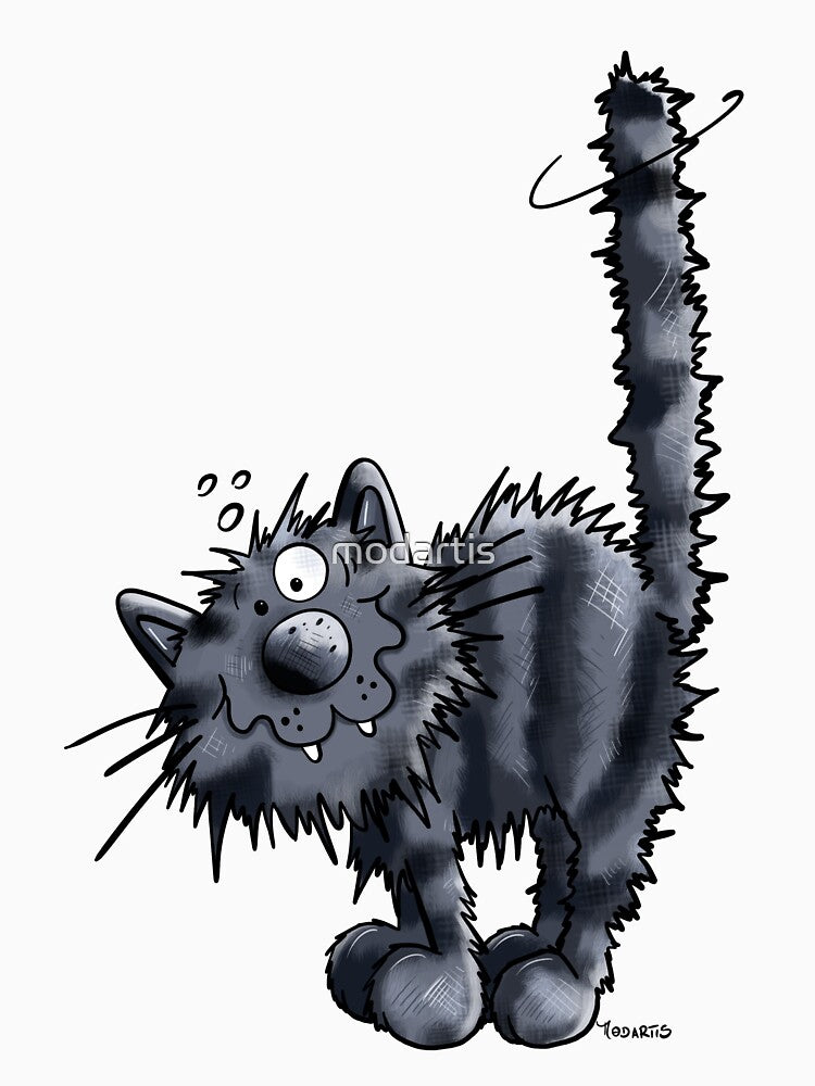 Crazy Black Cat by modartis