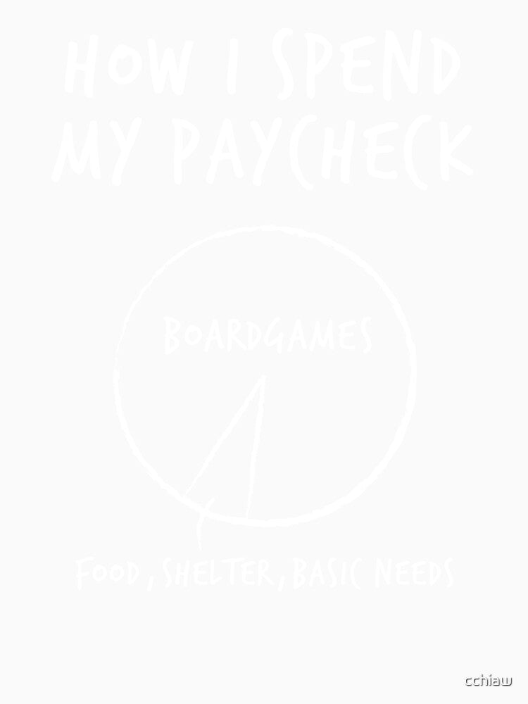 How I Spend My Paycheck - Board Games by cchiaw
