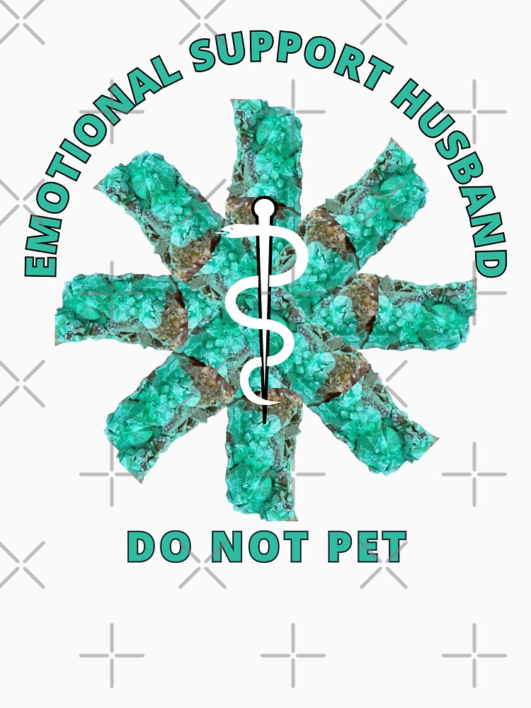 Emotional Support Husband Do Not Pet Malachite Powered Design by ArtDesignTp