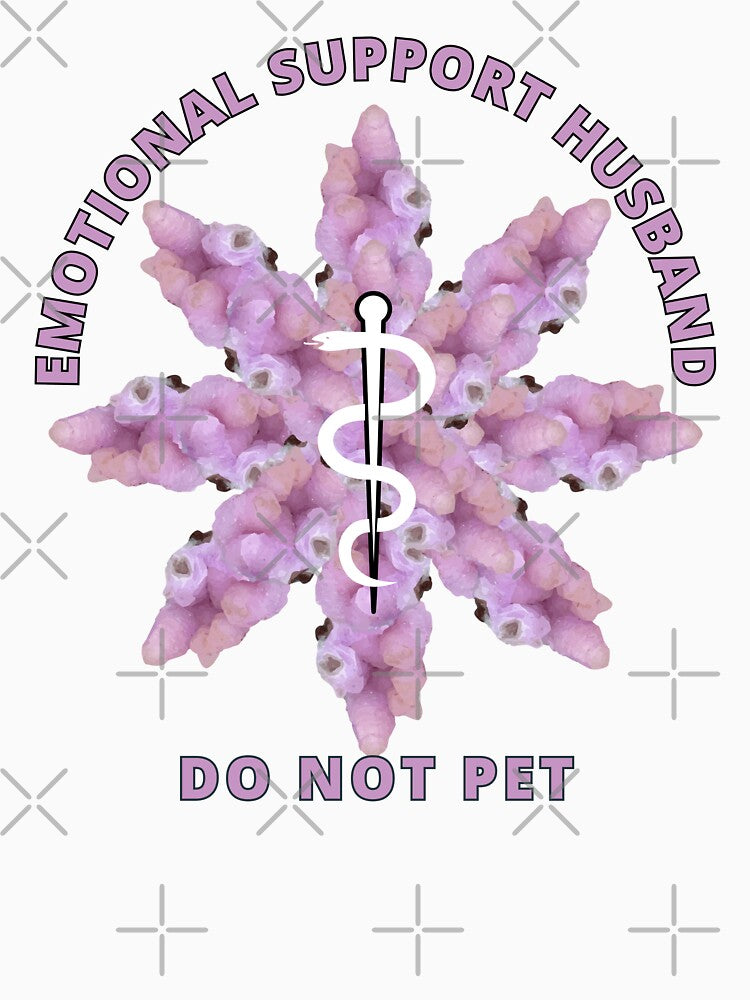 Emotional Support Husband Do Not Pet Cobalt Powered Design by ArtDesignTp