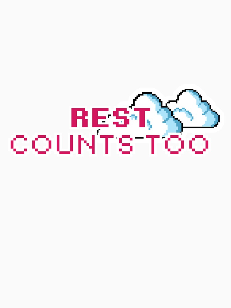 Rest Counts Too Sticker | Cozy Self-Care & Burnout Recovery Aesthetic by SwampKittyCo