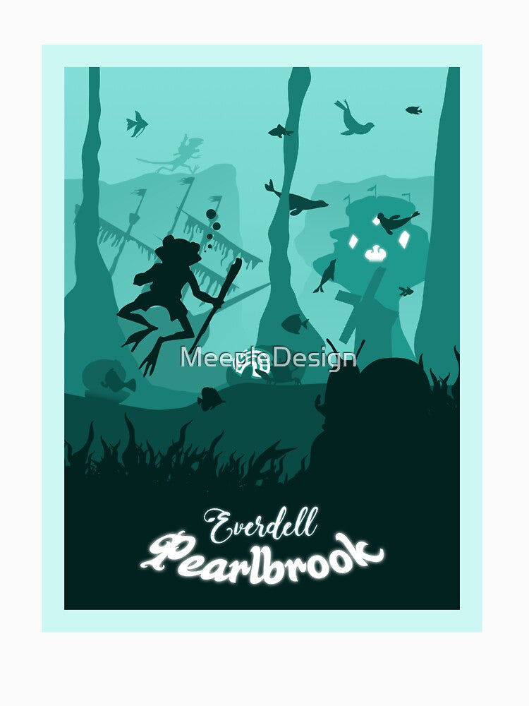Everdell Pearlbrook - Board Games - Minimalist Travel Poster Style - Board Game Art (Authorised) by MeepleDesign