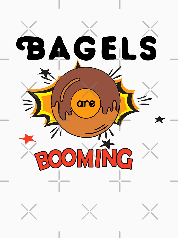 Bagels are booming, Funny shirt meme, Cool Gift for Men, Bagel lovers, Present for fathers day, Slim Fit by Annona-