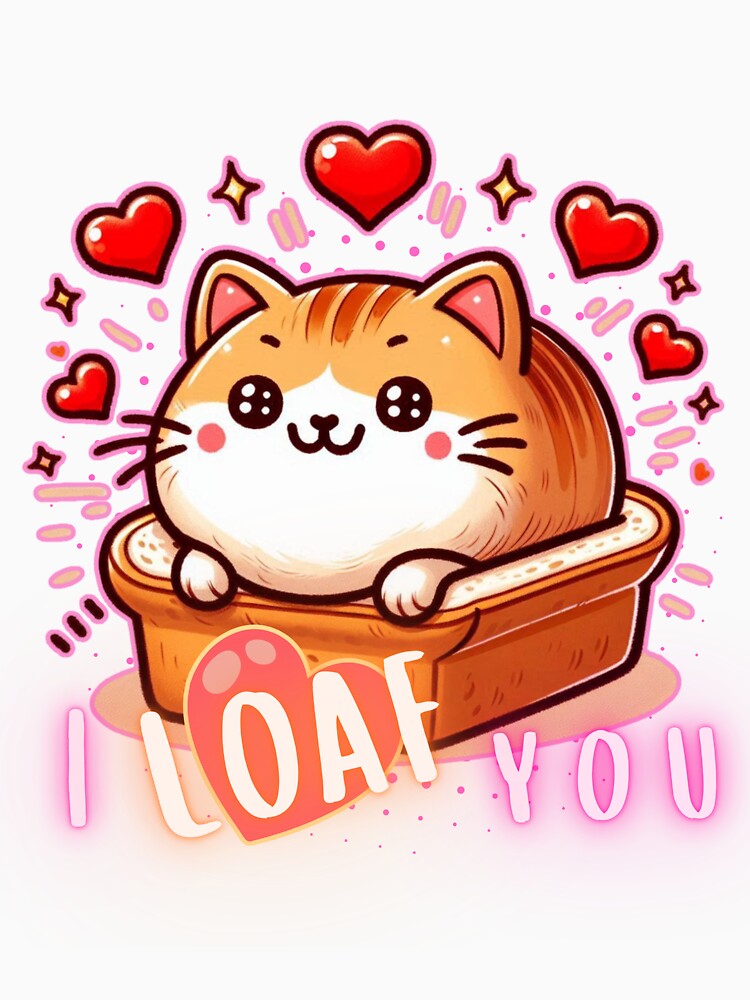 Cat Loaf, I Loaf You by fabledesigncompany