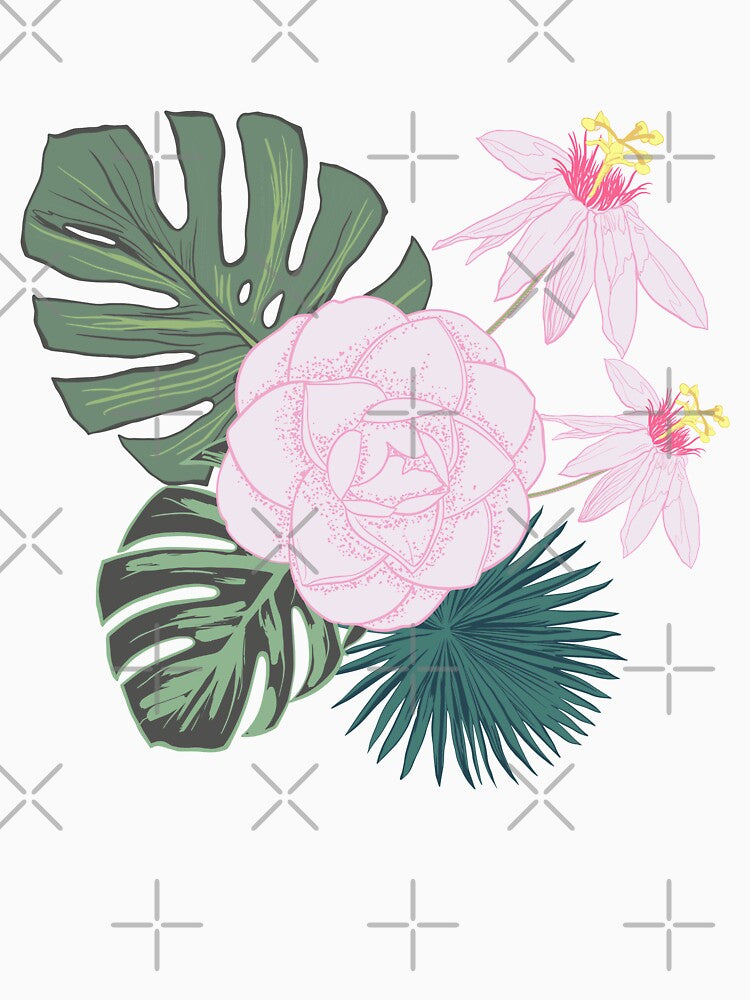 Monstera and Flowers by KeepPlantsHappy