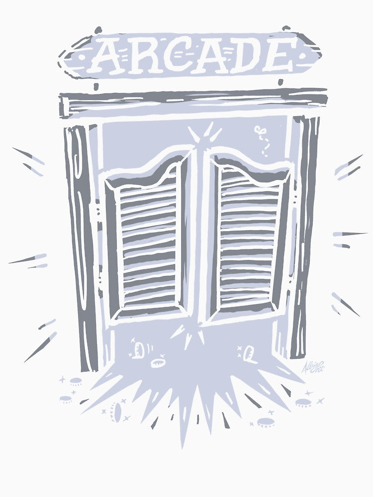 Arcade Saloon Doors - Western Barcade by BradAlbright