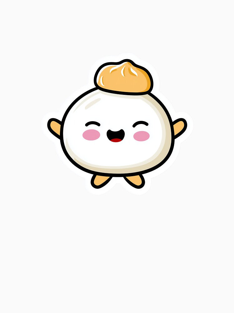 Cute Bao Bun Kawaii Dumpling Foodie by StickerMan17