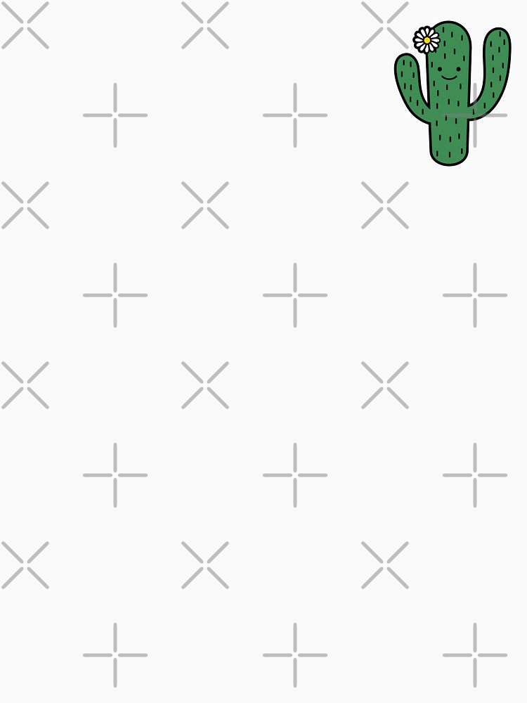 Cute Smiling Cactus With Flower by KeepPlantsHappy