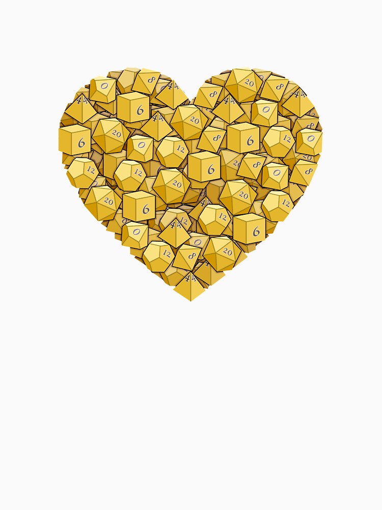 Dice Heart - Yellow by -Solarly-
