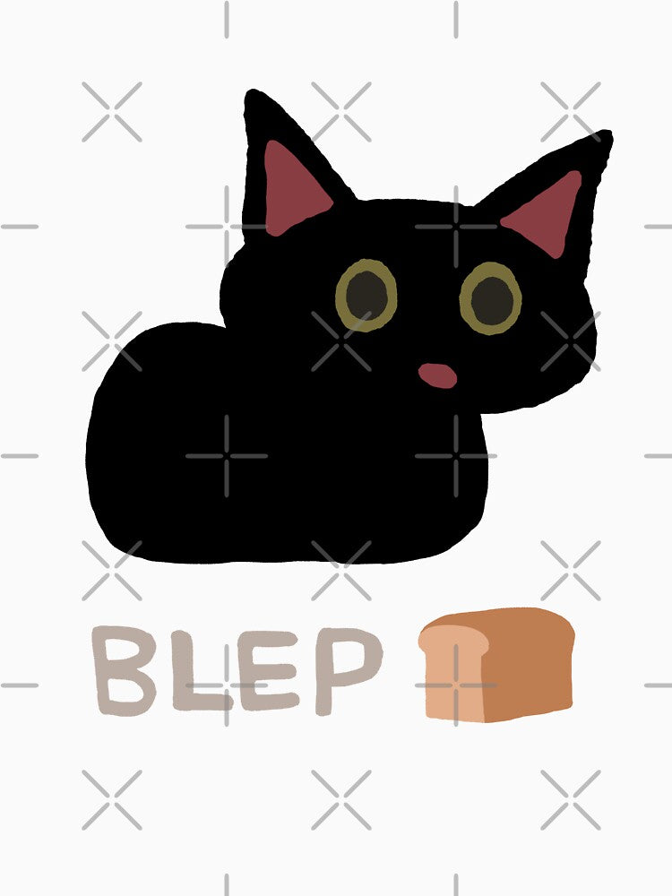 Cute Black Cat (Blep + Loaf) by jebi-garden