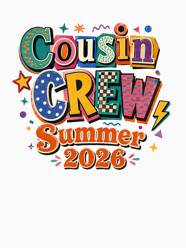 Cousin Crew Retro T-Shirt | Matching Family Vacation Graphic Tee, Summer Reunion Trip Shirt Gift by SpaceConcept