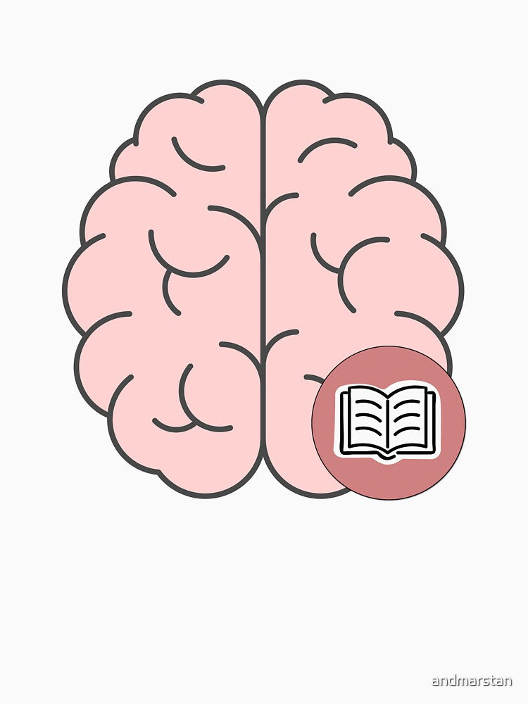 Brain Loves Books (Pink) by andmarstan