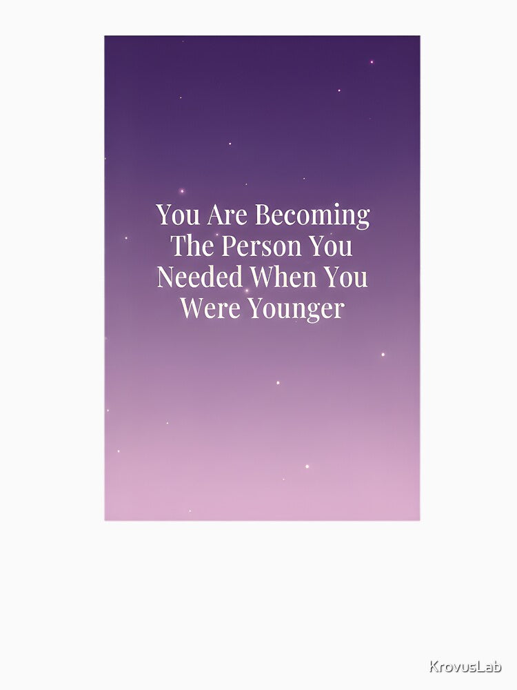 Becoming The Person You Need - Dreamy Ombre Art by KrovusLab