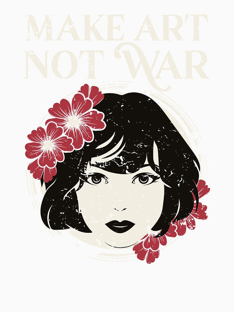 Make Art Not War gift, Art gift, Artisgift print by Lisbob