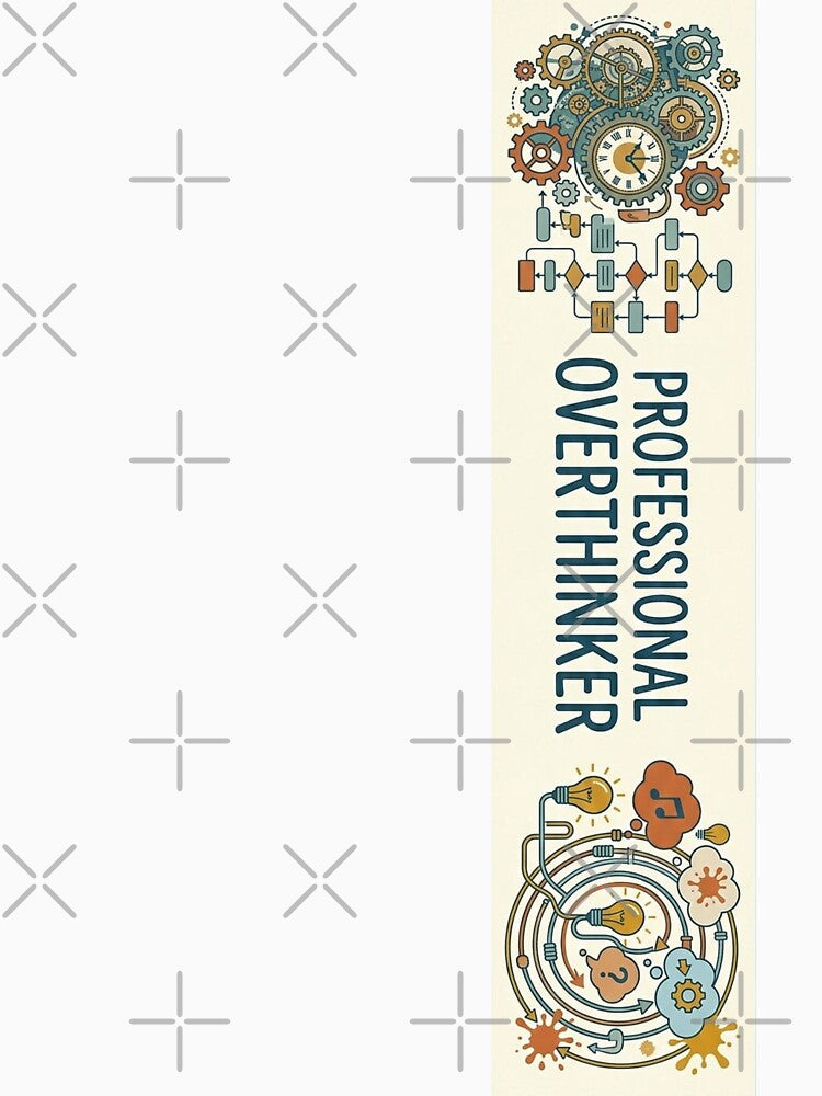 Professional Overthinker - Creative Chaos & Logic Flowchart Graphic ADHD by Dimu Co.