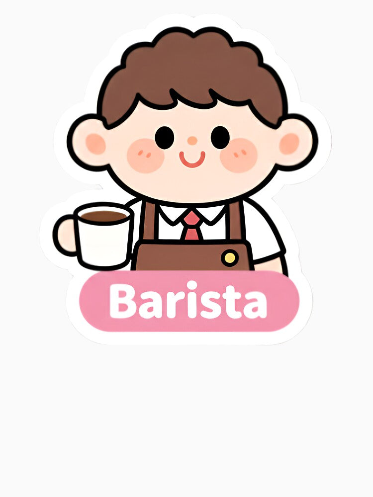 Cute Barista Coffee Shop Character by Bright Vibe Designs