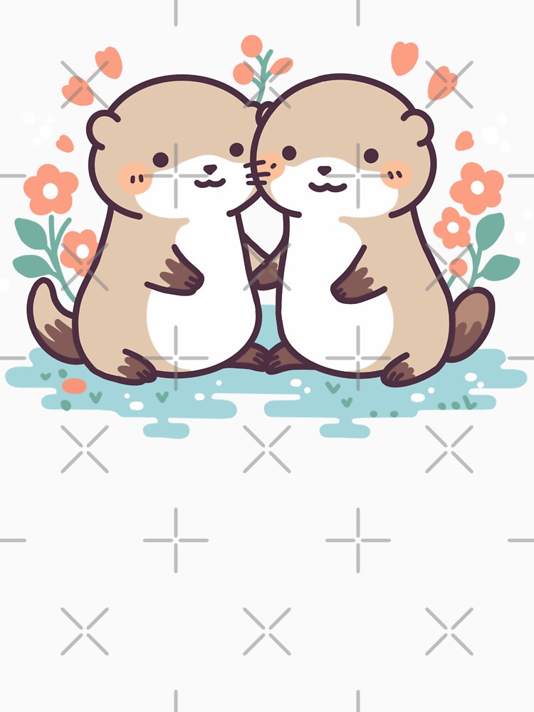 Significant Otters - Otters Holding Hands by Chanaika4