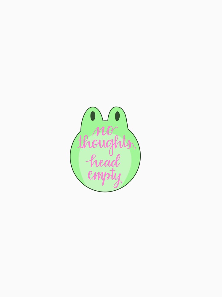Froggie no thoughts head empty by lovelylesie