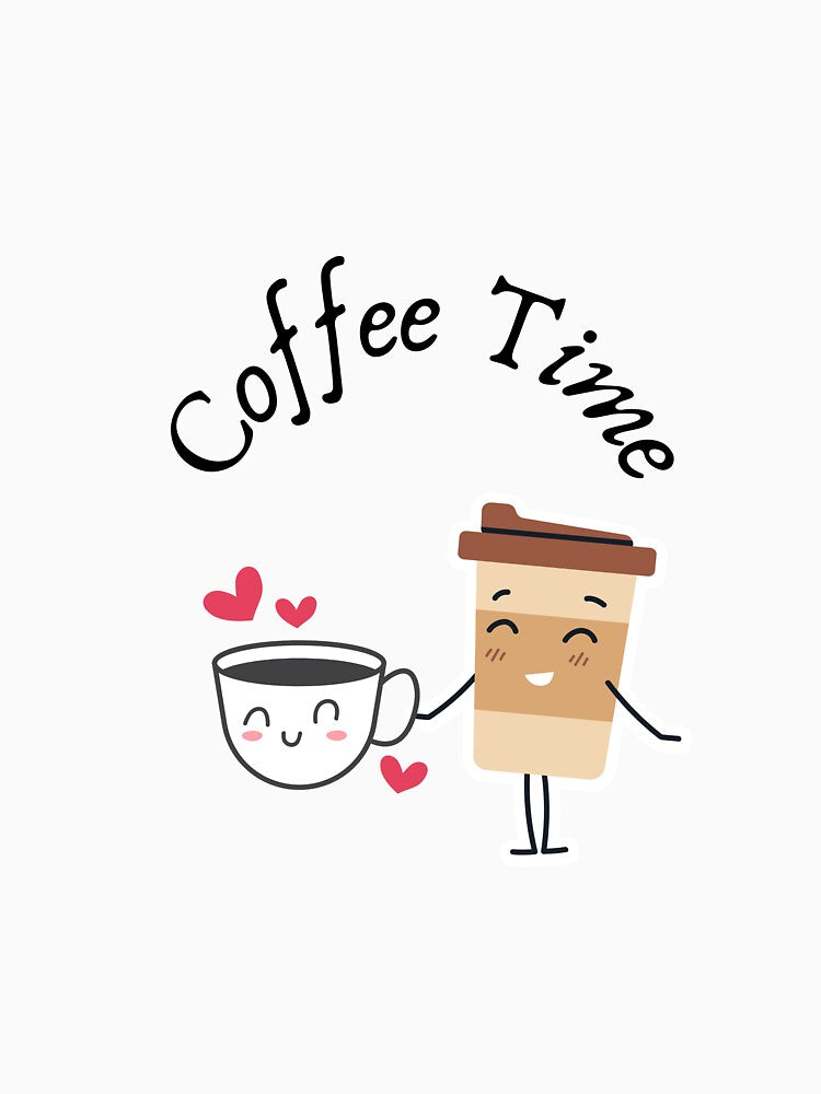 Cute and smiling coffee cups by HappyLife4U