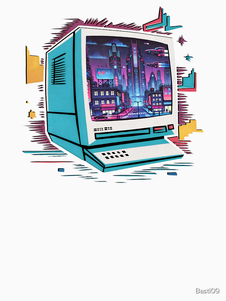 Arcade Gaming Cyberpunk 80s Retro Games by Basti09