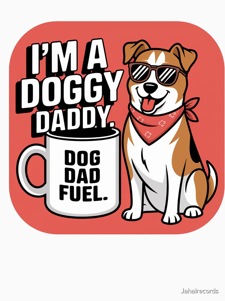 I'm a Doggy Daddy – Bandana Pup Funny Dog Dad Tee by MTeesGA
