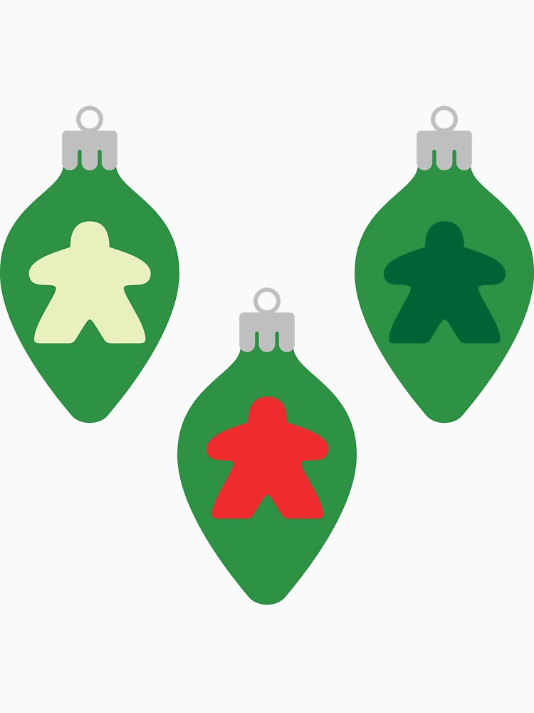 Meeple Board Game Christmas Ornament Pattern by BeamGeeks