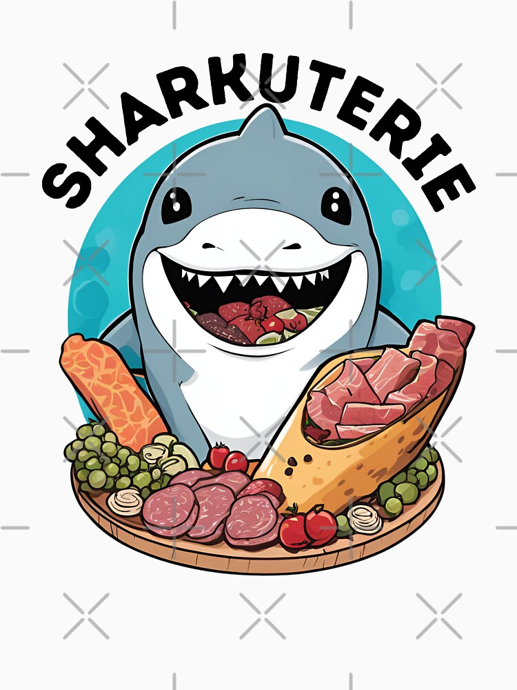 Sharkuterie Funny Shark Food  Lovers by Art-of-amine