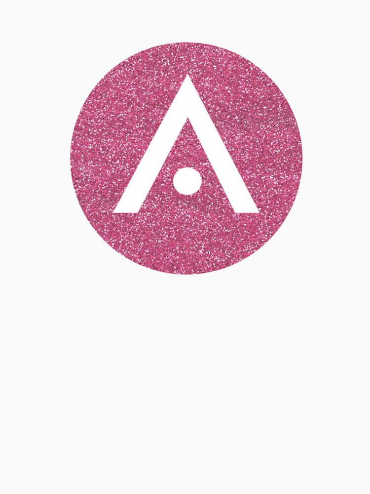 Bright Pink Glitter Aveda Logo by Dalaura