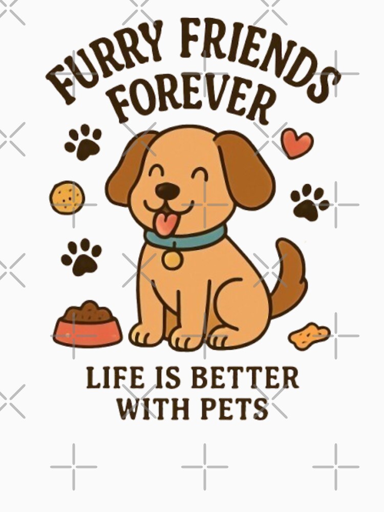Furry Friends Forever- Life Is Better With Pets by WGBTee