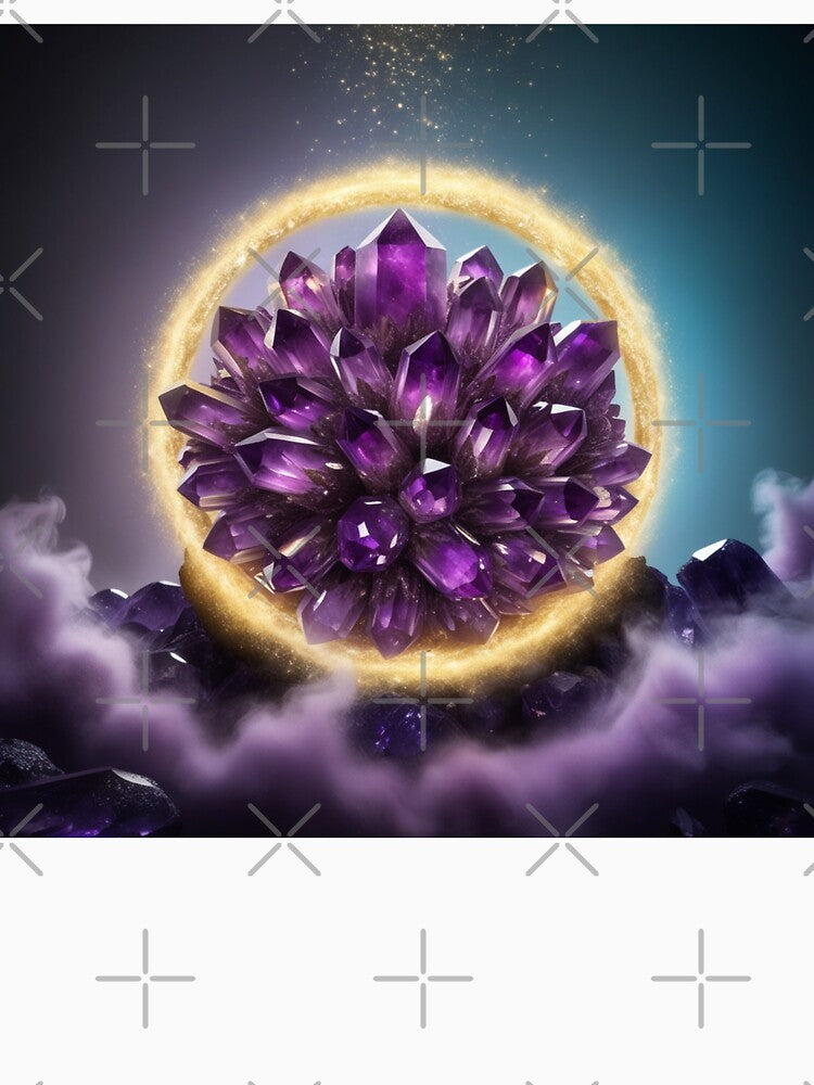 Radiant Amethyst Crystal Bloom ( Version Two) by Bilikaru