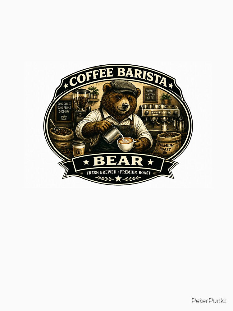 Coffee Barista Bear by PeterPunkt