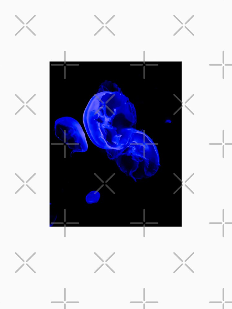 Neon Blue Jellyfish by JaelynnH