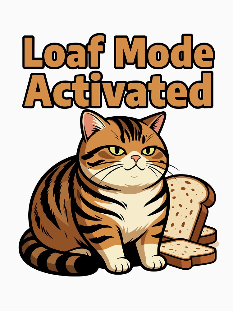 Loaf Mode Activated - Funny Cat Meme T-Shirt by shirt0pedia