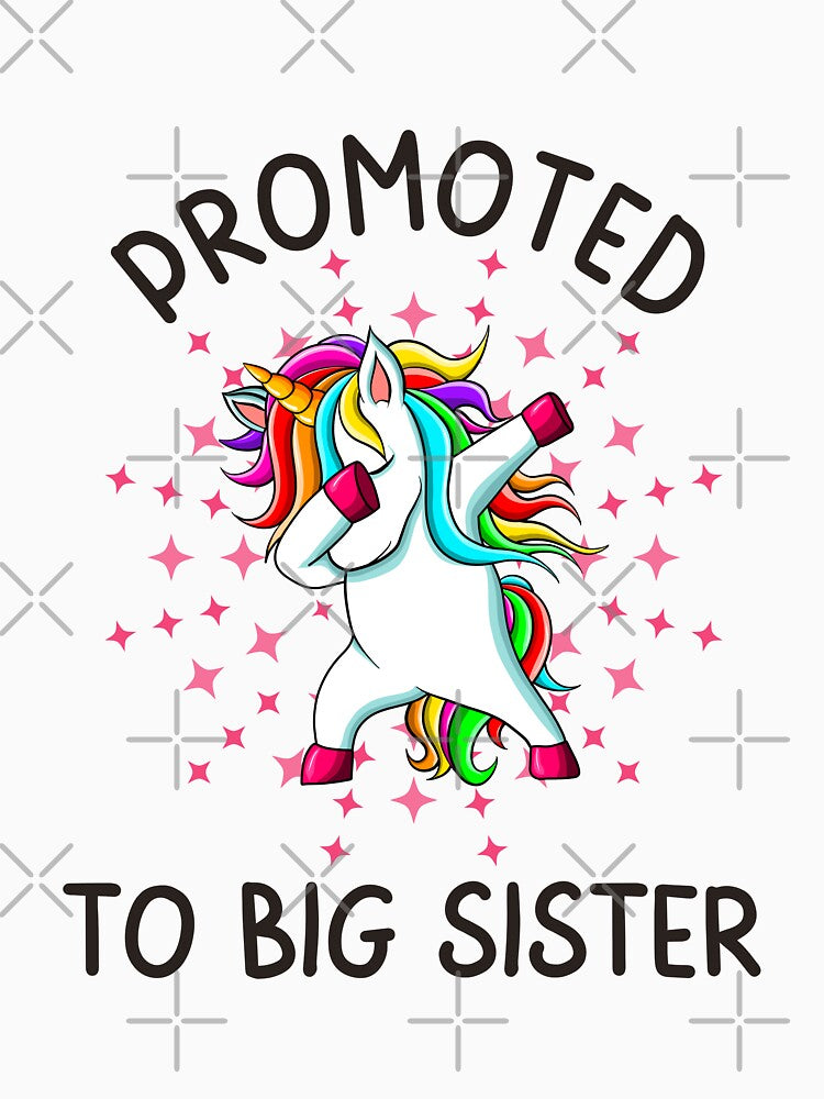 Promoted To Big Sister, Funny Way To Announce A New Pregnancy and celebrate getting promoted to a big sister by Auntieck