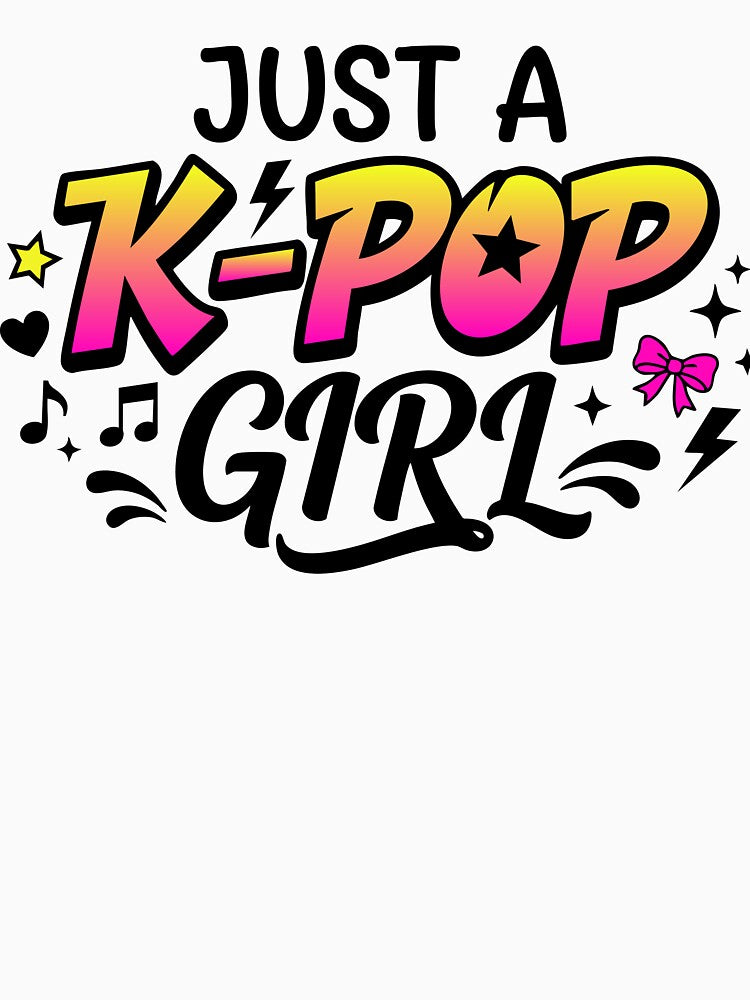 Just a K-Pop Girl - Kpop Fangirl Y2K Retro Design by Vanilla-Girl
