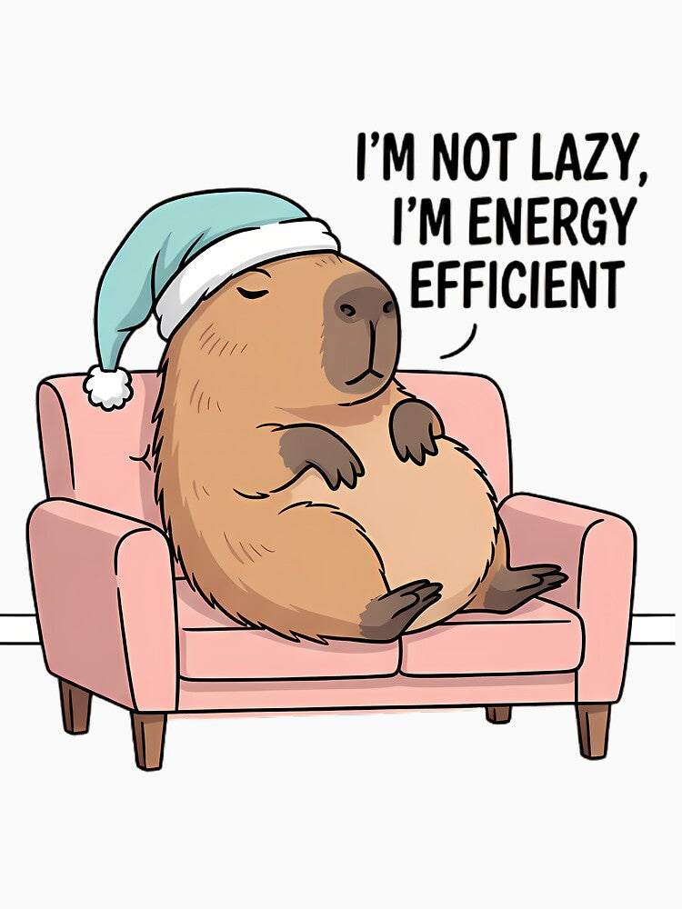 Currently Unbothered Capybara - Humorous Pet Print by FreshPrintCo