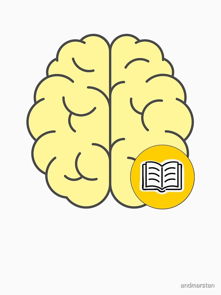 Brain Loves Books (Yellow) by andmarstan
