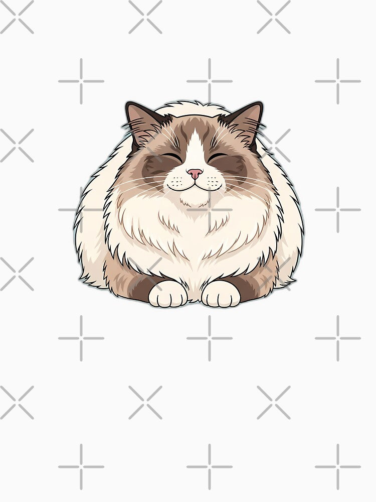 Ragdoll Floppy Loaf Cat Design by pumsquare