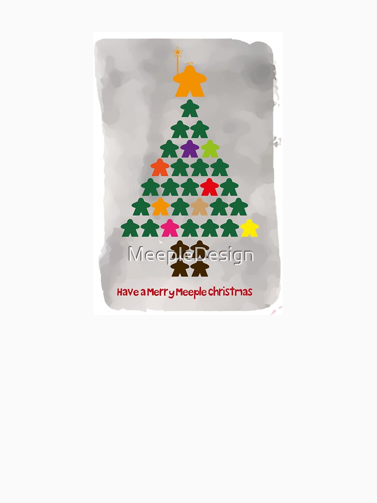 Have a Merry Meeple Christmas (Meeple Christmas Tree) - Board Games Design - Board Game Art by MeepleDesign