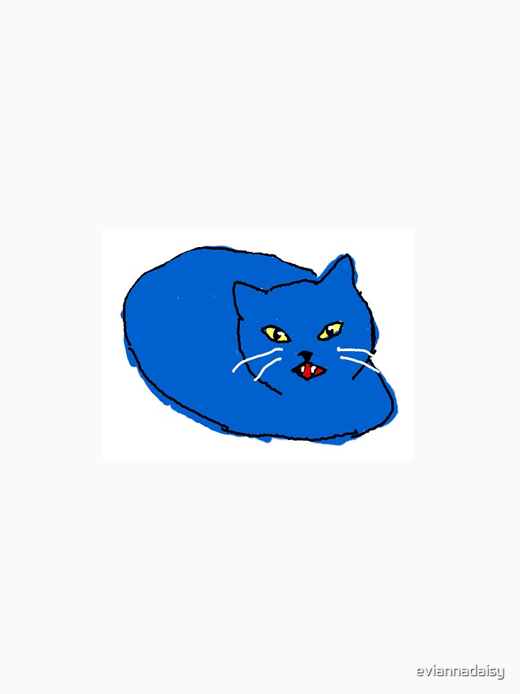 angry pissed off blue cat by eviannadaisy