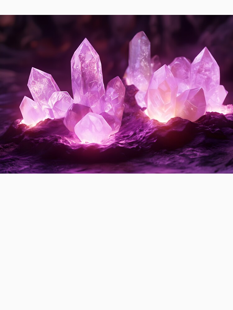 Mystic Quartz Crystals — Glowing Amethyst Cave by SarahRoseZenaun