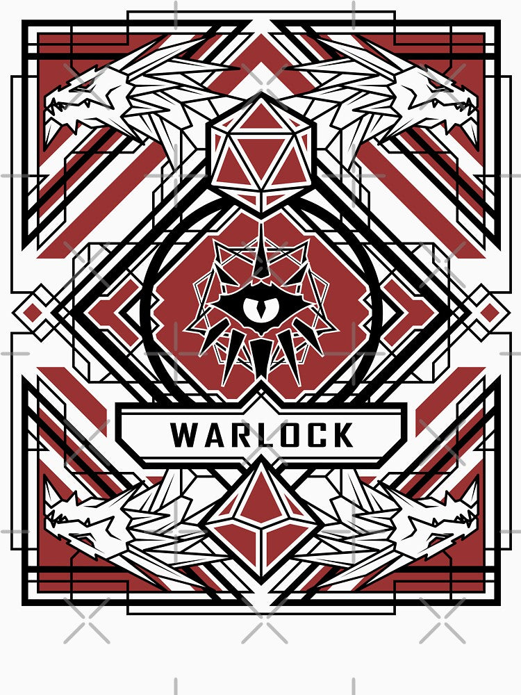 Warlock Dungeons and Dragons art dnd gifts by FantasyCaveS