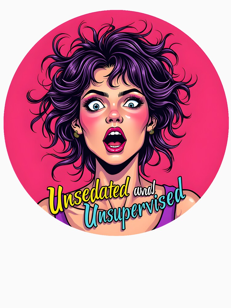 Crazy looking woman with messy hair by BDLdesigns