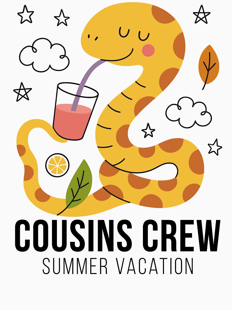 Cousins Crew Summer Vacation Shirt – Cute Giraffe Family Matching Trip Outfit by PixelWaveBD