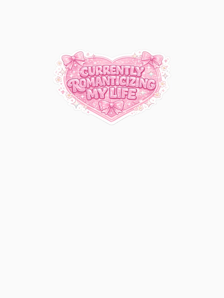 Currently Romanticizing My Life Sticker by PeachMuseStudio